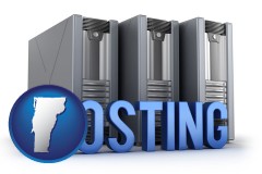 vt map icon and web site hosting servers and a caption